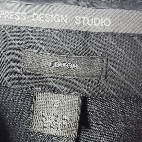Express Editor gray work career slacks pants sz 2 - Picture 6 of 6